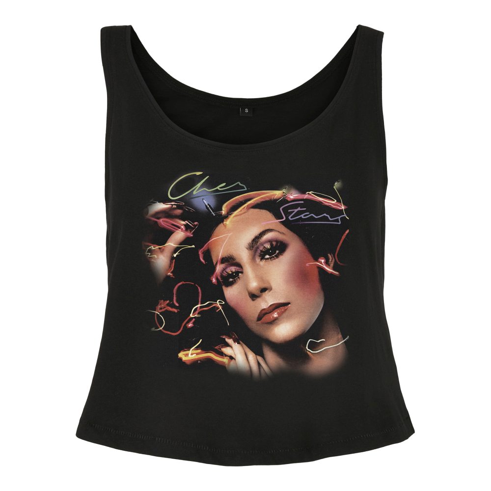 Merchcode Cher - Cher Colour Tanktop - Zwart